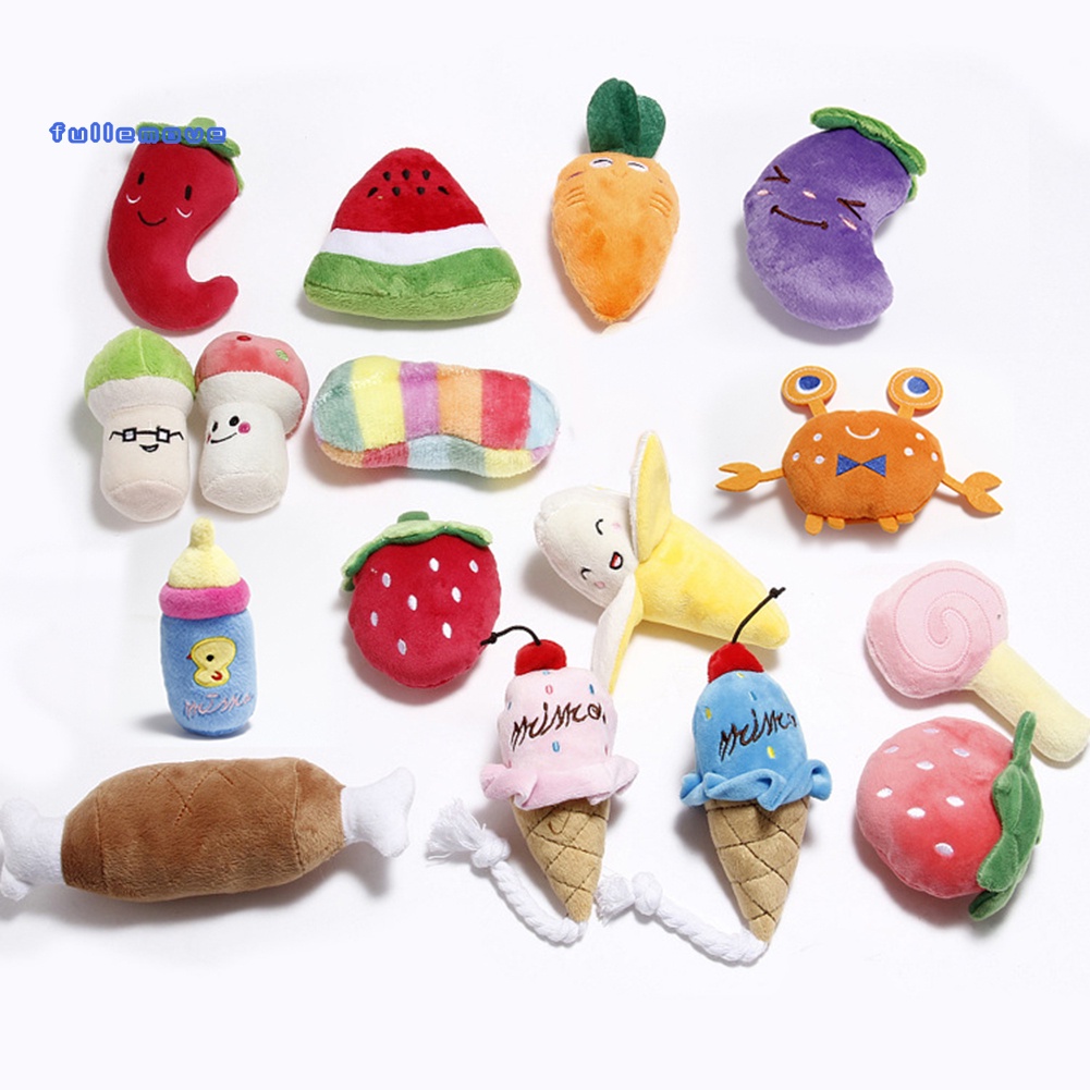 FM ของเล่นตุ๊กตาอมยิ้ม สตรอเบอร์รี่ กระต่ายกัด แบบโต้ตอบ สําหรับสัตว์เลี้ยง สุนัข แมว