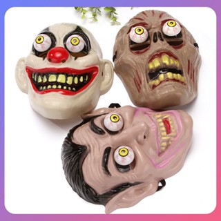 ☛ หน้ากากฮาโลวีน Ghost Face Creepy Mask Demons Horror Face Masks The Evil Cosplay Props Party Masquerade Mask Cosplay srlive