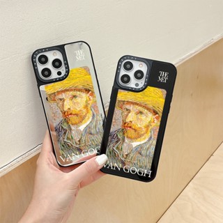 Casetify เคสโทรศัพท์มือถือแบบนิ่ม กันกระแทก ลายภาพวาดสีน้ํามัน Van Gogh สําหรับ iPhone 11 14 Pro Max 12 13 Mini Case X XR XS Max SE 2020 6 7 8 Plus