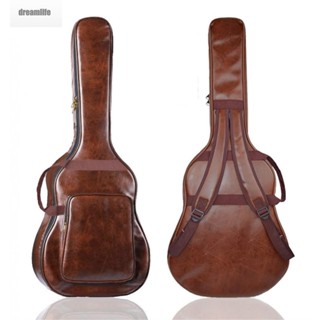 【DREAMLIFE】Guitar Bag 40/41 Inch Acoustic Backpack Case Cover With Shoulder Straps