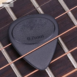 【DREAMLIFE】Guitar Picks 0.7mm Thickness 10pcs Accessory Acoustic Electric Bass Black