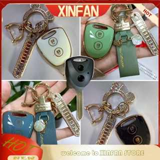 Xinfan TPU ขอบทอง กุญแจรีโมท เคสพวงกุญแจ Toyota Avanza / Wigo / Raize E แปรผัน เคสกุญแจ