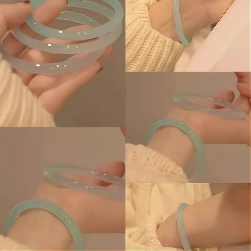 สร้อยข้อมือ แหวนหยกเทียม เครื่องประดับ สไตล์ใหม่ สําหรับผู้หญิง