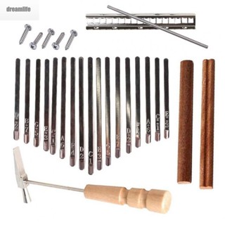 【DREAMLIFE】Tuning With Keys 17 Keys Accessories Bridge DIY Hammer Kalimba Parts Useful Nice