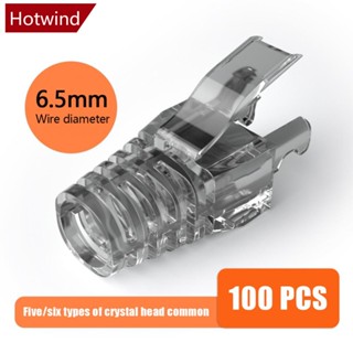 Hotwind บูทเชื่อมต่อสายเคเบิลอีเธอร์เน็ต RJ45 CAT6 หลากสี สําหรับ CAT6 E8F3 1 ชิ้น