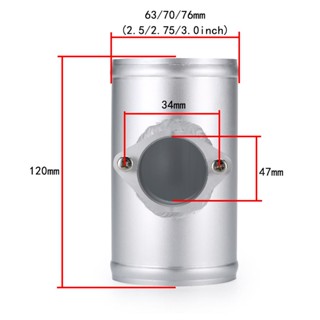 [lzdjhyke2yi] อะแดปเตอร์เซนเซอร์วัดมวลอากาศ อลูมิเนียม 2.5 2.75 3.0