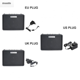 【DREAMLIFE】Guitar Amp Flanger Black For Practice Guitar Amp Speaker Portable W/Plug
