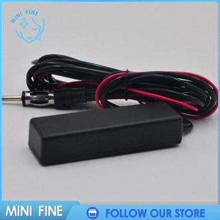 เสาอากาศวิทยุ FM สเตอริโอ 12V แบบซ่อน สีดํา สําหรับยานพาหนะ รถยนต์ เรือ