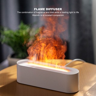 Home&amp;Gardening จำลอง Flame Air Aroma Diffuser Humidifier 7 สี Fire สำหรับห้องนอนโฮมออฟฟิศโยคะ