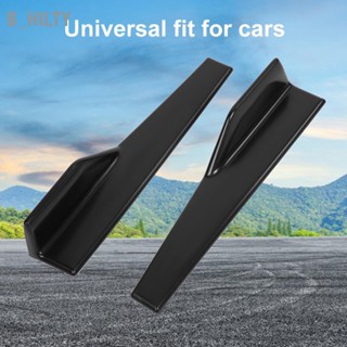 B_HILTY 2 Pcs รถ Universal Matte สีดำด้านข้างกระโปรง Rocker Splitter Winglet Wings Canard Diffuser