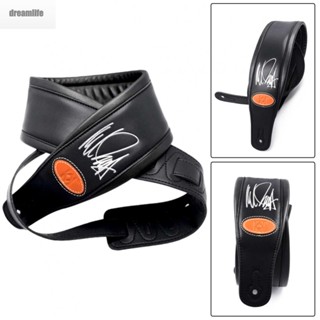 【DREAMLIFE】Guitar Strap Acoustic Adjustable Belt Black Comfortable Electric Guitar