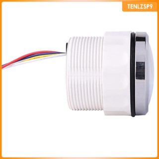 [tenlzsp9] เครื่องวัดแรงดันไฟฟ้า LED 2 นิ้ว 52 มม. กันน้ํา สีแดง สําหรับรถยนต์ รถจักรยานยนต์ DC 12V-24V