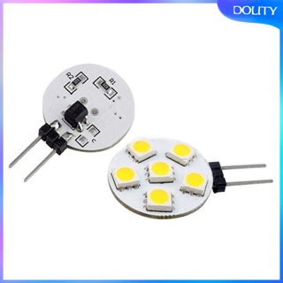 [dolity] หลอดไฟฮาโลเจนซีนอน 12V 50-6SMD 1W สําหรับรถยนต์ 10 ชิ้น