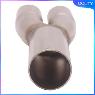 [dolity] ท่อไอเสียทั่วไป แบบคู่ 1.5 นิ้ว ID Inlet .75 นิ้ว OD Outlet