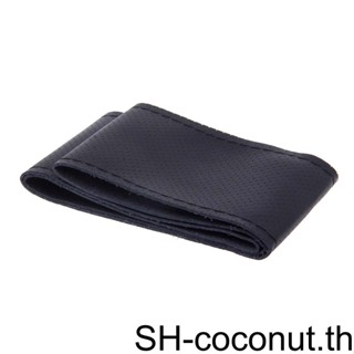 【Coco】ถุงมือหนัง Pu ป้องกันพวงมาลัยรถยนต์ สีดํา