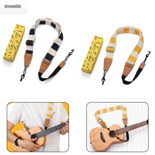 【DREAMLIFE】Ukulele Strap 97cm-141cm Long For Beginner Adults Muticolor Printing Cotton