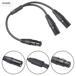 【DREAMLIFE】Microphone Cable 30cm Mic Accessories Microphone Line Mixer Audio Wire