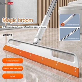 มัลติฟังก์ชั่น Magic Wiper Scraper 180 องศา Rotatable Mop ไม้กวาดแปรงทำความสะอาดซิลิโคนหน้าต่างซักผ้า Wiper ยาง Sweeper homelove