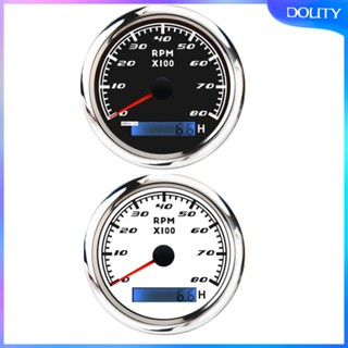 [dolity] ไฟแบ็คไลท์ LED 8000 RPM 85 มม. พร้อมมิเตอร์ชั่วโมง กันน้ํา IP67 สําหรับเรือ รถยนต์ รถบรรทุก