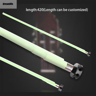 【DREAMLIFE】Guitar Truss Rod 1 Set 16.5in 420mm 8 Hole Adjustable Green Guitar Metal