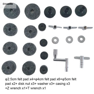 【DREAMLIFE】Drum Accessories Cymbal Sleeves Parts Drum Accessories Set Drums Felt Washer Set