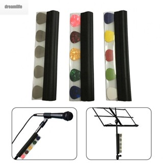 【DREAMLIFE】Stand Pickholder For Live Streaming Microphone Stand With 5 Picks Stand Clamp