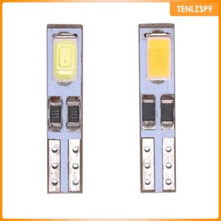 [tenlzsp9] หลอดไฟ LED T5-5630-2SMD สว่างมาก สีขาว สําหรับไฟแสดงสถานะ 10 ชิ้น