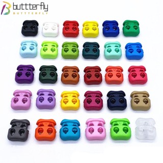 Buttterfly ตัวล็อกสายเชือกรองเท้า 4 มม. หลากสี คุณภาพสูง 20 ชิ้น