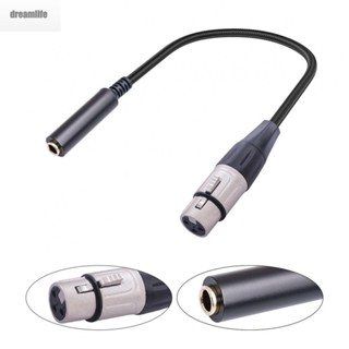 【DREAMLIFE】Stereo Audio Adapter 24 AWG 3 Pin 30cm Female XLR To 1/4 Inch TRS Female