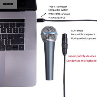 【DREAMLIFE】USB-C Audio Cable Microphone Microphone Audio Cable SNR 82 DB SSS1530A