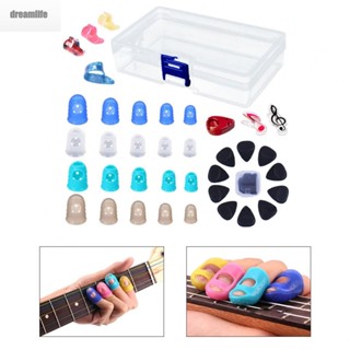 【DREAMLIFE】Guitar Picks 34pcs Clips Finger Protect Guitar Finger Protect Music Clip