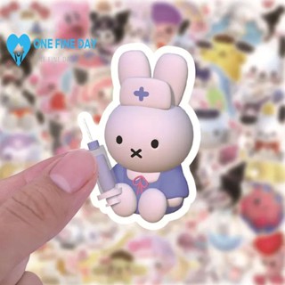 SANRIO สติกเกอร์ ลายการ์ตูนสุนัข Sanrios 3D กันน้ํา สําหรับติดตกแต่งโน้ตบุ๊ก พุดดิ้ง R1A8 100 ชิ้น