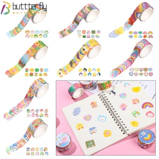 Buttterfly เทปกาววาชิ DIY สําหรับตกแต่งสมุดภาพ เครื่องเขียน