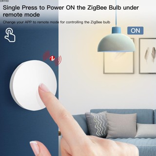 [พร้อมส่ง] Tuya Smart Zigbee Wireless Scene Button Switch วางฟรี Smart Home Remote Control Scene สมาร์ทสวิตช์แบตเตอรี่ขับเคลื่อนการทำงานอัตโนมัติ