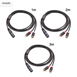 【DREAMLIFE】Audio Cable Wide Compatibility 3-core XLR XLR Cable Adapter For Mixers