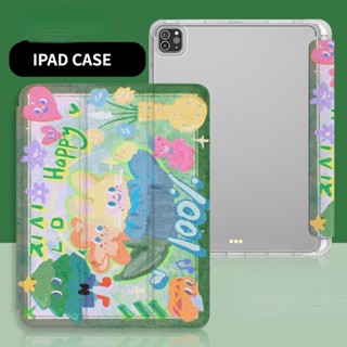 [2021Pro 11] เคสซิลิโคน Tpu ลายการ์ตูน สําหรับ iPad Air 4 10.9 iPad Gen7 8 9 10.2 Pro 2017 Air3 10.5 Gen5 6 9.7 Flip Gen 10 2022 Mini 4 5 7.9