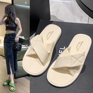 La mode  ผู้หญิง รองเท้าแตะในร่ม EVA รองเท้าสลิปเปอร์ รองเท้าส้นหนาๆ รองเท้าแฟชั่นหญิง สินค้ามาใหม่ B90H2R1 34Z230824