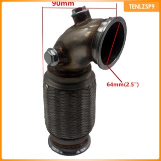 [tenlzsp9] ท่อหน้าแปลน 2.5 นิ้ว 90° ท่อสูบลม สเตนเลส แบบยืดหยุ่น