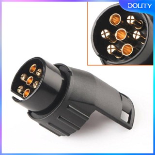 [dolity] อะแดปเตอร์แปลงปลั๊กพ่วง 7-Pin เป็น 13-Pin 12V สําหรับรถยนต์ รถบรรทุก