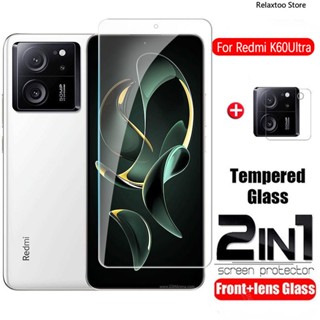 2in1 Full Curved Screen Protector Tempered Glass For Xiaomi Redmi K60 Ultra Pro K60Pro RedmiK60 5G Redmi K60E Clear Tempered Phone Film Camera Lens Protector Film Glass Phone Film