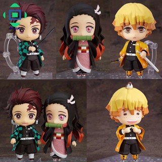 โมเดลฟิกเกอร์ PVC รูปปั้นการ์ตูนอนิเมะ Demon Slayer Q Version Nendoroid ของเล่นสะสม สําหรับเด็ก