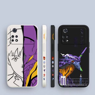 เคสโทรศัพท์มือถือ พิมพ์ลายการ์ตูนนีออน Genesis Evangelion มีลายด้านข้าง สําหรับ Xiaomi POCO F5 X5 X4 X3 M5 M4 M3 F4 F3 C40 Redmi K60 K40 S Note 12 11 10 X Lite Pro Plus NFC GT 5 G