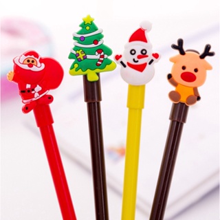 ปากกาเจล ปากกาดำ 0.5mm ปากกาหมึกซึม ปากกา น่ารัก ชุดคริสต์มาส Creative Cartoon Christmas Series