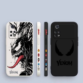 เคสโทรศัพท์มือถือ พิมพ์ลายสเก็ตช์ Venom Spiderman Marvel มีลายด้านข้าง สําหรับ Xiaomi POCO F5 X5 X4 X3 M5 M4 M3 F4 F3 C40 Redmi K60 K40 S Note 12 11 10 X Lite Pro Plus NFC GT 5 G