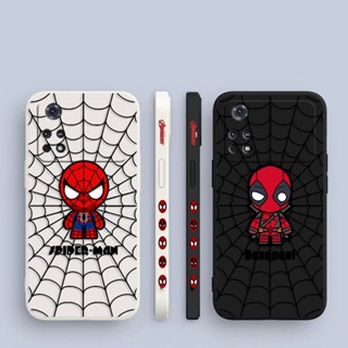 เคสโทรศัพท์มือถือ พิมพ์ลายการ์ตูน Spiderman Deadpool มีลายด้านข้าง สําหรับ Xiaomi POCO F5 X5 X4 X3 M5 M4 M3 F4 F3 C40 Redmi K60 K40 S Note 12 11 10 X Lite Pro Plus NFC GT 5 G