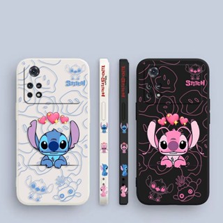 เคสโทรศัพท์มือถือ พิมพ์ลาย Lilo And Stitch น่ารัก มีลายด้านข้าง สําหรับ Xiaomi POCO F5 X5 X4 X3 M5 M4 M3 F4 F3 C40 Redmi K60 K40 S Note 12 11 10 X Lite Pro Plus NFC GT 5 G