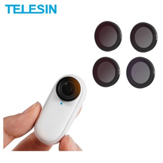 Telesin CPL ND8 ND16 ND32 ชุดฟิลเตอร์เลนส์ สําหรับ Insta360 Go3 Go2 ND CPL อุปกรณ์เสริมกล้องแอคชั่น