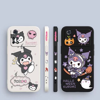 เคสโทรศัพท์มือถือ พิมพ์ลายการ์ตูนแมวคุโรมิน่ารัก มีลายด้านข้าง สําหรับ Xiaomi POCO F5 X5 X4 X3 M5 M4 M3 F4 F3 C40 Redmi K60 K40 S Note 12 11 10 X Lite Pro Plus NFC GT 5 G