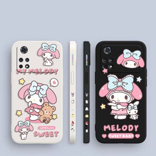 เคสโทรศัพท์มือถือ พิมพ์ลายการ์ตูนแมวมายเมโลดี้ มีลายด้านข้าง สําหรับ Xiaomi POCO F5 X5 X4 X3 M5 M4 M3 F4 F3 C40 Redmi K60 K40 S Note 12 11 10 X Lite Pro Plus NFC GT 5 G