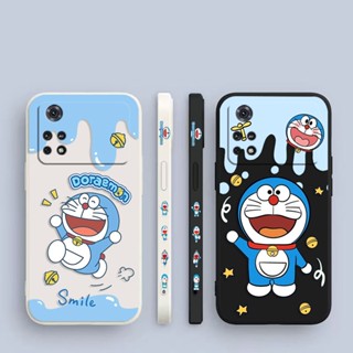 เคสโทรศัพท์มือถือ พิมพ์ลายการ์ตูนโดราเอมอน มีลายด้านข้าง สําหรับ Xiaomi POCO F5 X5 X4 X3 M5 M4 M3 F4 F3 C40 Redmi K60 K40 S Note 12 11 10 X Lite Pro Plus NFC GT 5 G